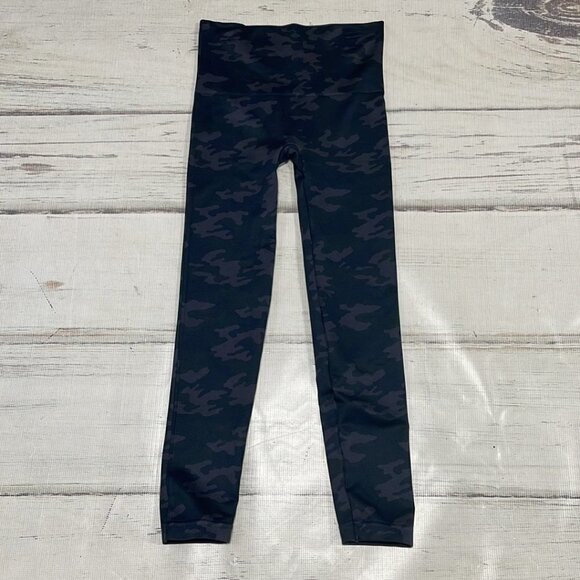 SPANX Camo Leggings Ankle Skinny Green Size Large L - Picture 7 of 11